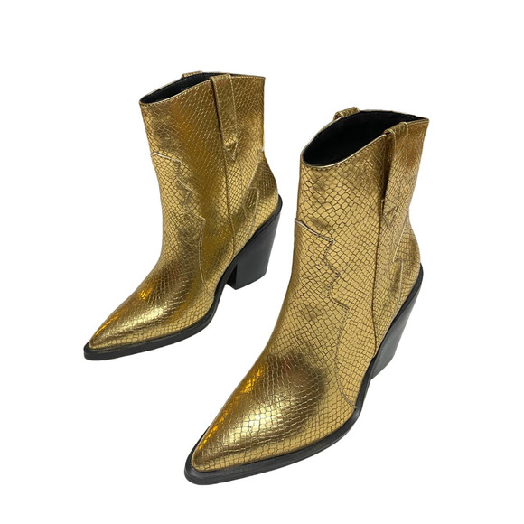 Madden Girl Gold Python Holsterr Boot - NWOT Size 6 - Picture 3 of 9